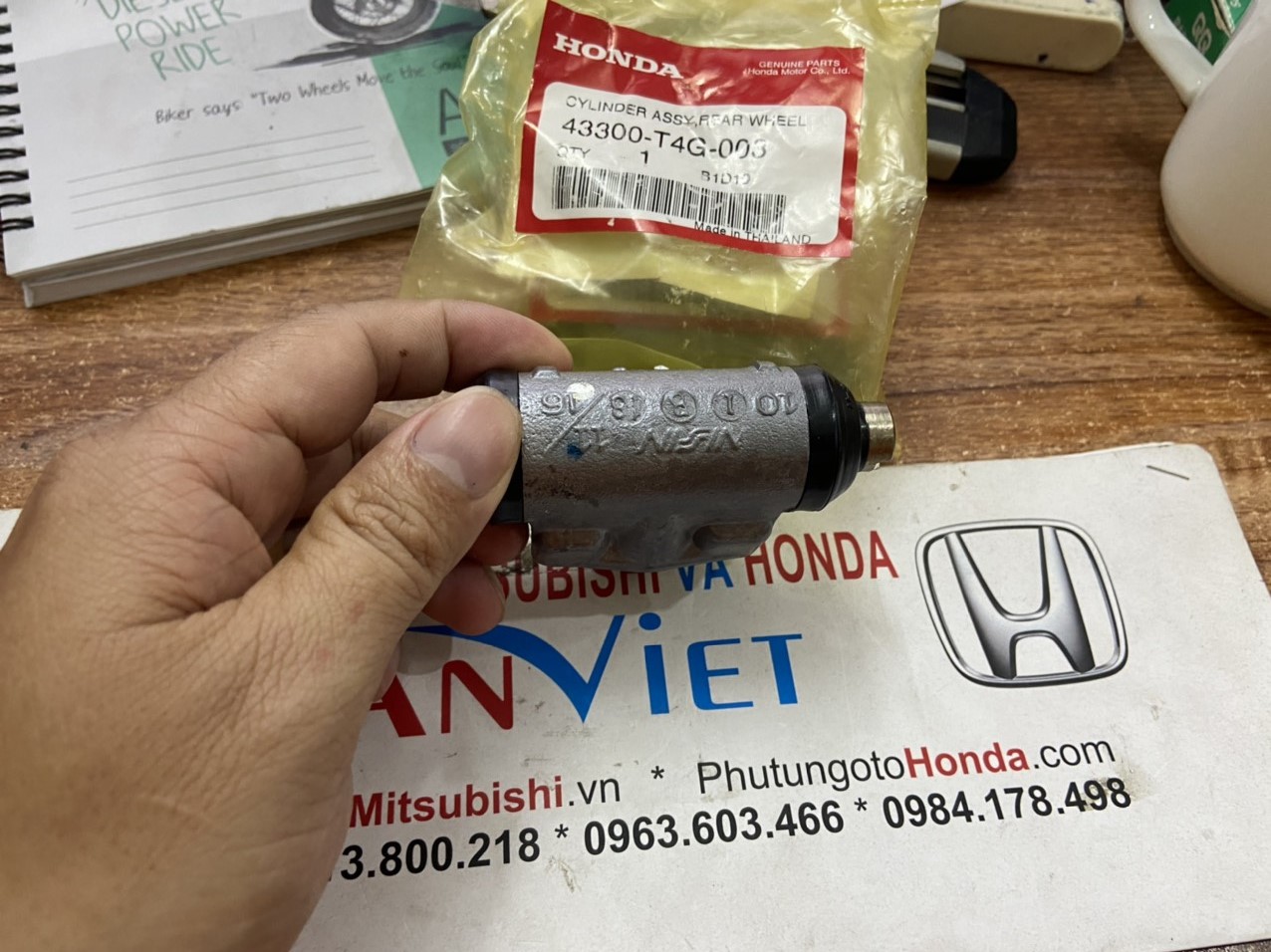 Xy lanh phanh sau xe Honda JAZZ 